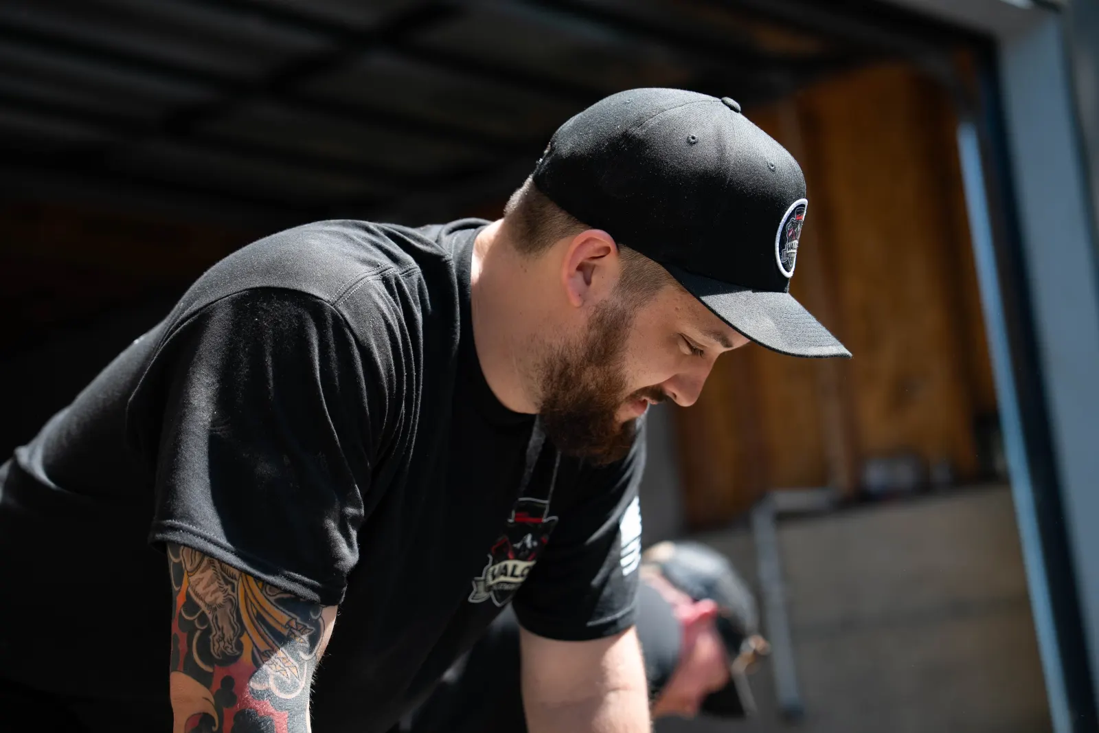 Valor plumber focused on a repair